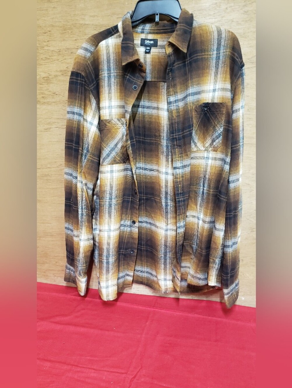 Mens Urban Pipeline Flannel Shirt XXL